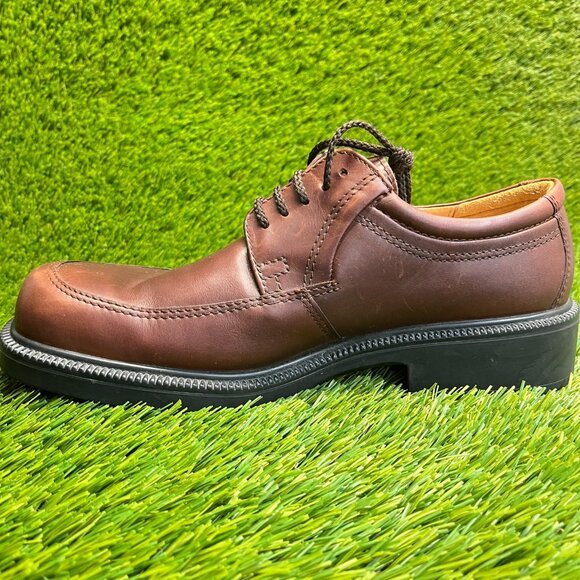 Ecco Shock Point Mens Size 8 Brown Casual Classic Leather Lace Up Oxford Shoes main image 7